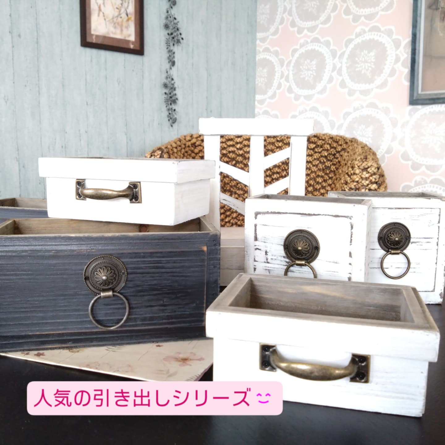 ドライフラワーミニポットアレンジ