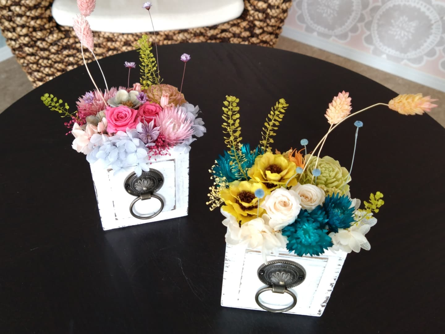 ドライフラワーアレンジ、アートフラワー