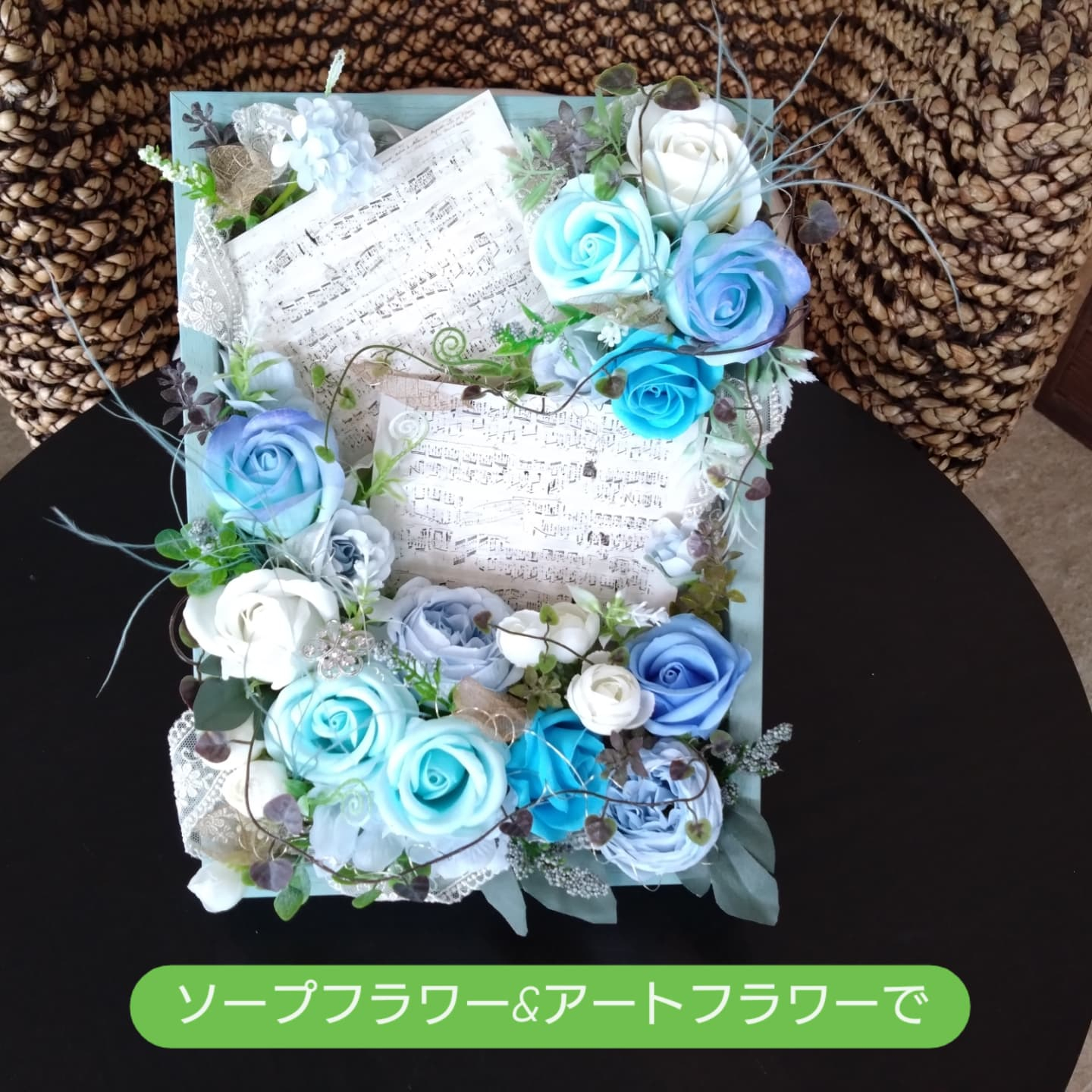 アートフラワー壁掛けフレーム