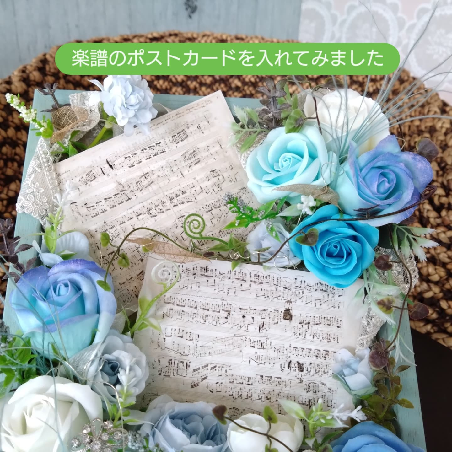 アートフラワー壁掛けフレーム