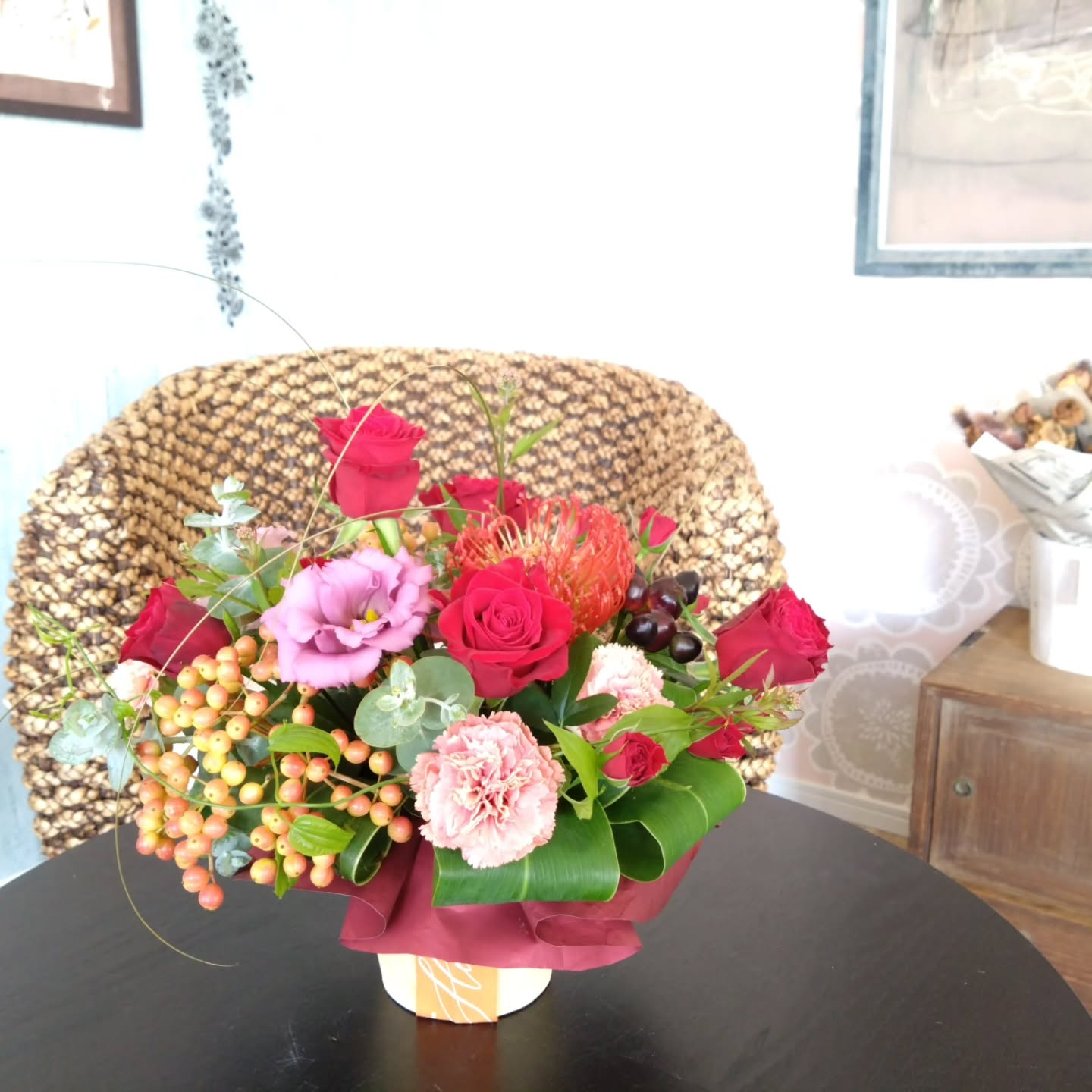 お祝いのスタンド花、アレンジメント🌼