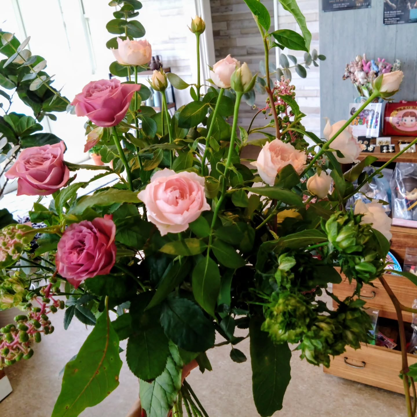 ヤマゴボウが可愛いです😊