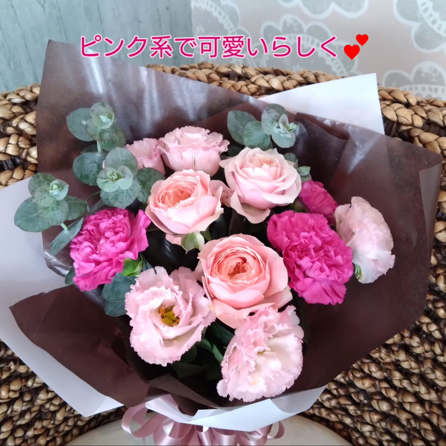 発表会、お祝いの花束