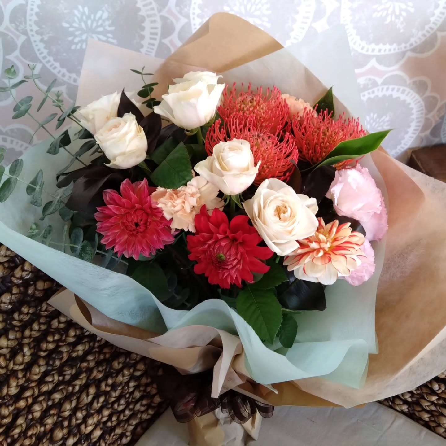 発表会、お祝いの花束